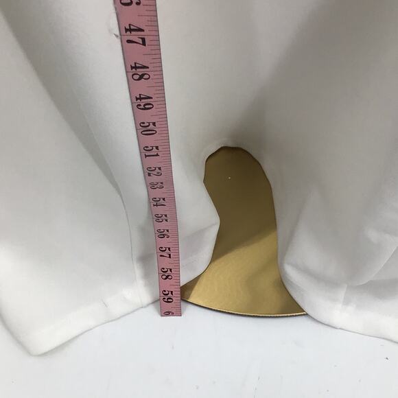 LULU'S SZ L Blessed Romance White Sleeveless Button Back Mermaid Maxi Dress B148 - Picture 4 of 10